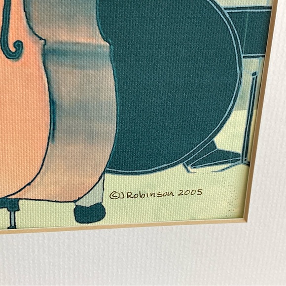 Contemporary Art Print Jazz Musicians New Orleans Matted Signed - Picture 3 of 7